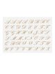 Letras Cursivas Platina PORCELANA - 3cm 1